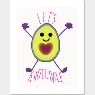 Let's Avocuddle AVOCADO Posters and Art